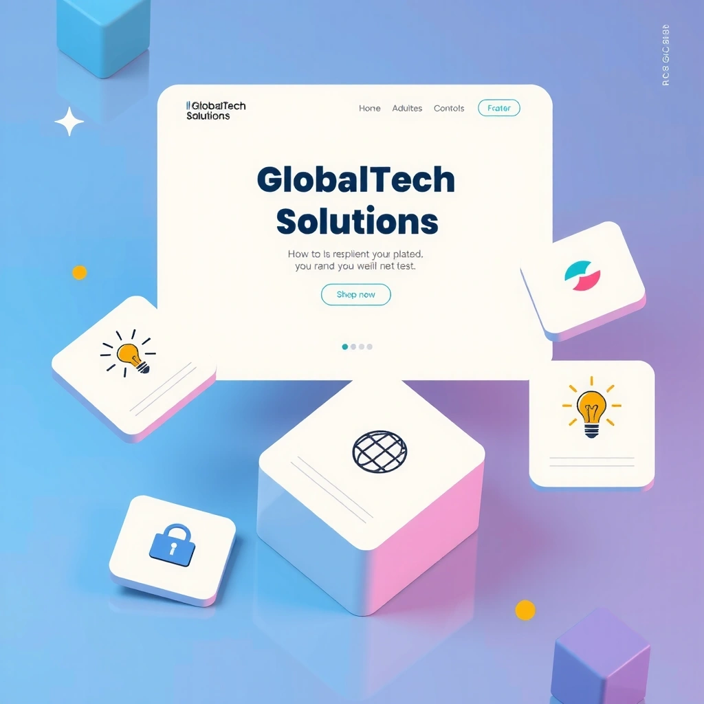 GlobalTech Solutions corporate website design